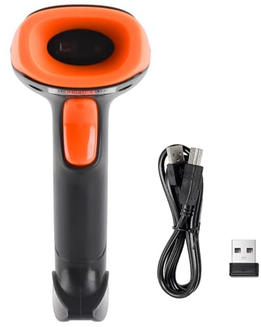 Dioche Lettore di Codici a Barre USB U20 1D/2D Portatile | Sensore di Immagine CMOS | Cablato e Compatibile con, e | Strumento Efficiente di Gestione dell'inventario (Connessione USB e 2.4G)