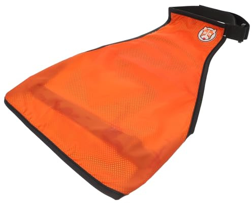 Hunderegenmantel Größe S Orange Polyester für Welpen | Verstellbar und Atmungsaktiv, Rückenlänge 34cm, Brust 40-60cm, für 5-8, 5kg