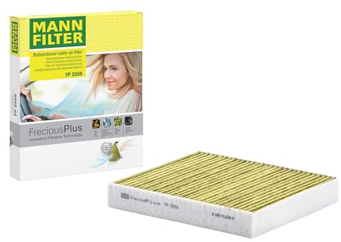 MANN-FILTER FP 2559 Filtro aria cabina - FreciousPlus Filtro Antipolline Biofunzionale - per Autovetture + veicoli commeriali