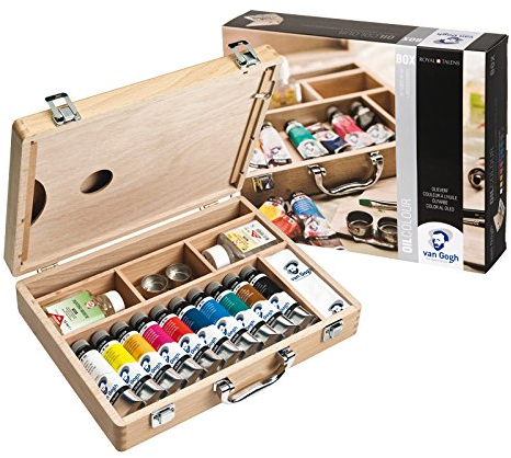 CREATIV DISCOUNT NEU Van Gogh Ölfarbe Basis-Malkasten, 10x40 ml