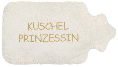 Coussin chauffant en grain d'épeautre - Belles citations : doudou Princesse - 100 % fabriqué en Allemagne