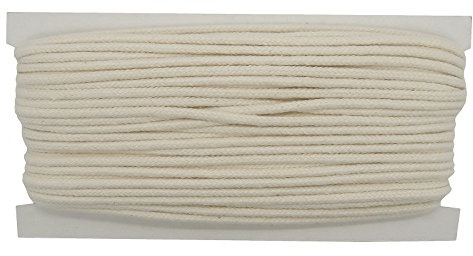 25m Docht, Lampendocht, Baumwolldocht, Runddocht 2,8mm f. Petroleum-, Öllampen