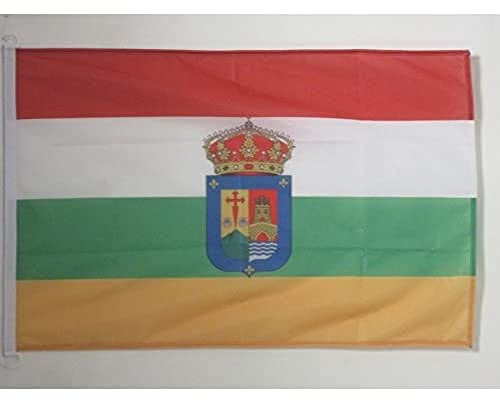 AZ FLAG Bandiera Nautica La Rioja 45x30 cm Poliestere Mesh Anelli Plastica | Uso esterno e nautico bandiera nautica di La Rioja resistente alle intemperie con doppie cuciture e bordi rinforzati