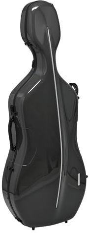 GEWA Celloetui AIR 3.9 kg grau/schwarz Made in Germany extrem bruchsicher, beste Insolationseigenschaften