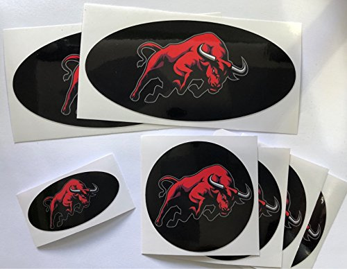 Emblem Folie Typ K1 Aufkleber Red Stier 7 Teilig Grill Heck Lenkrad Alufelgen