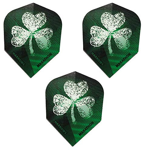 Harrows Marathon Irland Fighting Irish Flag Clover 75 Mikron Patriot Strong Standard Dart Flights (1 Set)