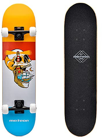 Skateboard Retro 76cm/30 in Mini Cruiser Echtholz Canadian Maple Perfektes Komplettboard Vintage Holz Skateboards