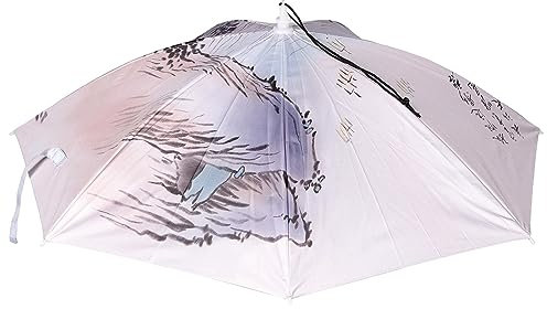 Theaque Chapeau parapluie de pêche 55,9 cm pliable mains libres protection UV chapeau parapluie chapeau réglable pour pêche, golf, camping, plage, jardinage, parasol extérieur, comme sur l'image,