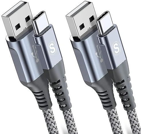 2-Pack 1.5M USB C Cable 3.1A Fast Car Charger Cable Compatible for iPhone17 air 16 15 Plus Pro Max, Samsung Flip/Fold 7 6 5 4 3 S26 S25 S24 S10 S20 S21 S22 S23 A16/15/14/13/12 A35/A34 A56/55/54, Pixel