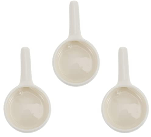 Bruciatori di cera fusa, bruciatori di oli essenzi 3 pezzi cucchiaini portacandele mini portacandele vassoi portacandele in ceramica supporti portacandele portatili cucchiaini portacandele for uso dom