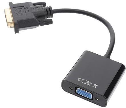 Veemoon Câble Adaptateur Vers Vga Male à Vga Femelle Convertisseur Pour Pc Et Écran Noir