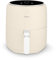 Swan SD10513C Retro Digital Air Fryer with Swan Cyclone Technology, 8 Pre-Set Cooking Options, Adjustable Temperature, 4.5L 1500W, Cream