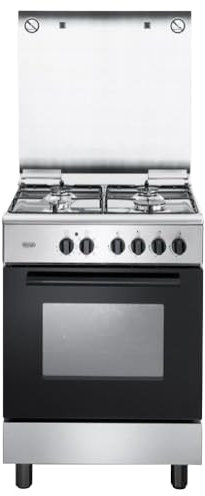 FMX 64 L - Cucina a gas con forno elettrico, 4 fuochi, 60x60 cm, Inox, Classe energetica A