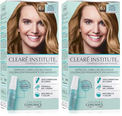 Colour Clinuance | 6.3 Goldenes Dunkelblond | Haarfärbemittel für empfindliches Haar Dauerhafte Färbung ohne Ammoniak | Mehr Glanz Intensive Farbe 100% ige Deckung | Dermatologisch getestet