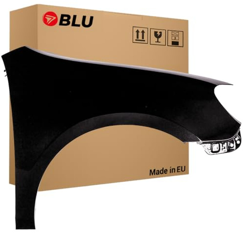 BLU Premium Kotflügel Passend für VW Volkswagen GOLF VI 6 schrägheck LC9X Rechts Schwarz | 2008-2016 | Vorderseite Vorne | Verzinkt & Lackiert | Einbaufertig
