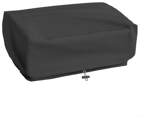 FUANA Robuste Grillabdeckung für den Außenbereich, 210D Polyester, wetterfeste Abdeckung für 2-Brenner-Gasgrill, 61 x 45 x 33 cm, Schwarz