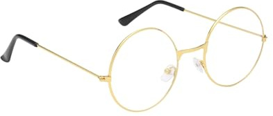 JWRHUH Gafas Redondas para Niños - Montura de Disfraz sin Graduación - Accesorio para Halloween, Carnaval y Fiestas - Cómodas y Seguras (Gafas para niño, 1)