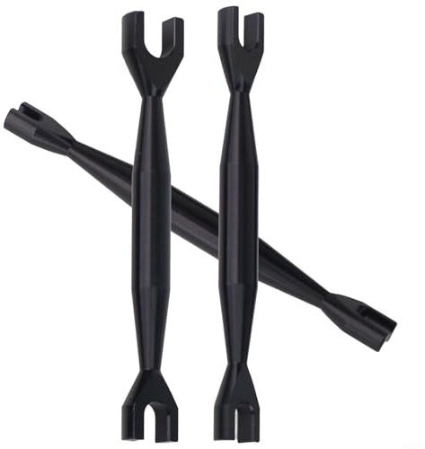 Chiave inglese aperta 3 – 4 mm 4,5 – 5 mm 5,5 – 7 mm chiave doppia estremità in alluminio per RC auto modellismo strumento (nero)