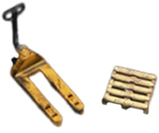 MotiveTech Accesorios para montacargas, Escala 1:64, esculturas en Miniatura, Coches, Accesorios, Juguetes para Taller, Garaje, Amarillo con Bandeja