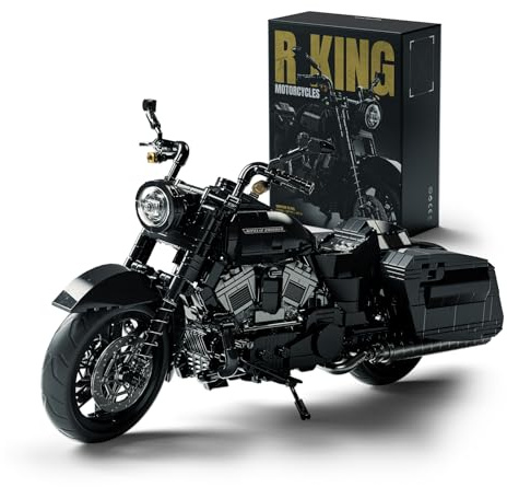 Nifeliz Kit di Costruzione di Moto Cruiser, Modello di Motocicletta con Dettagli Realistici, Moto Muscle per Esposizione, Regalo da Collezione per Adulti Appassionati di Moto (1.339 Pezzi, NF10356)