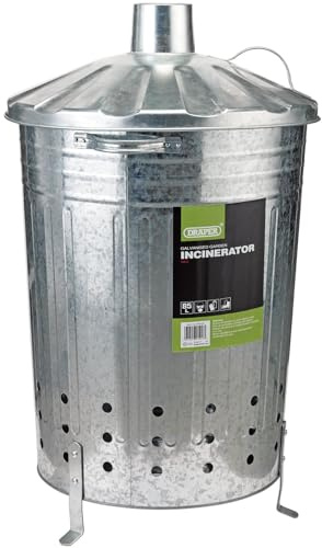 Draper 53253 Galvanised Garden Incinerator, 85L