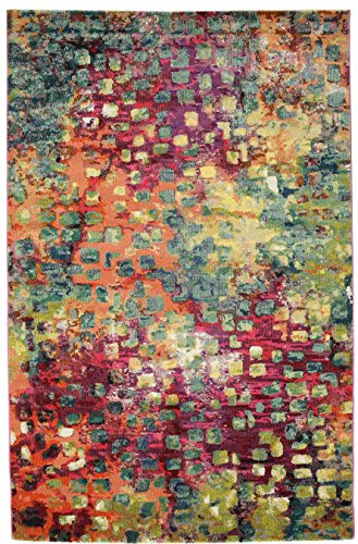 RugVista Davina Teppich, 200 x 300 cm, Mehrfarbig | Moderne, Rechteckig, Niedriger Stapel, Nur chemische Reinigung, Oeko-Tex 100, Wohnzimmer, Esszimmer, Schlafzimmer, Küche