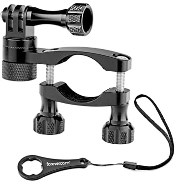 Aktualisierte Version (360 ° Drehung und Schloss jegliche Richtung) 0,6-1,3 Zoll Vollaluminium-Fahrrad Motorrad Lenker, Sattelstütze, Skistock Mount für GoPro Hero 13,12,11,10,9