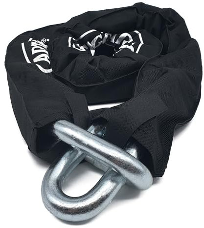 Artago 14.150 Chaine Antivol Haut de Gamme ø15mm, Sécurité Maximale Testé Homologuée Sold Secure Gold, BUNKER SELECTION 150cm, Revêtement Nylon Anti-rayures, Anti vol pour Moto, Parking Portails