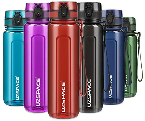 UZSPACE Borraccia da 500 ml, 750 ml, 950 ml, per bambini, a prova di perdite, senza BPA e Tritan, per bicicletta, fitness, attività all'aperto