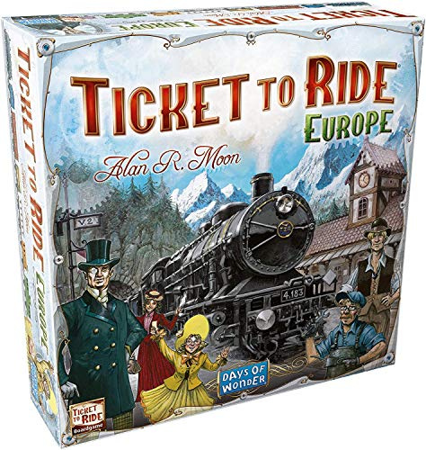 Ticket to Ride Europe | Brädspel För Vuxna och Familjen | Svenska | Danska | Norska | Finska | Ålder 8+ | För 2 till 5 spelare | Speltid 30-60 Minuter | Days of Wonder