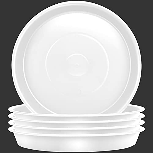 TStarJungle 5 Pack Plant Saucers, Flower Pot Drip Trays for Indoor/Outdoor Plants - 14cm