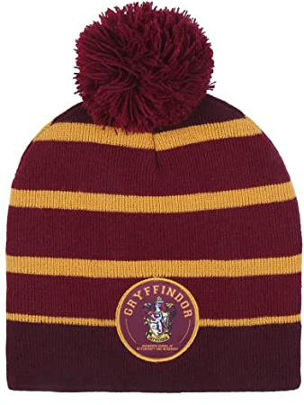 CERDÁ LIFE'S LITTLE MOMENTS Unisex Gorro Con Pompon De La Casa Gryffindor Para Protegerlo Del Frío Invierno - Licencia Oficial Warner Bros Sombrero Bebe, Multicolor, Einheitsgröße EU