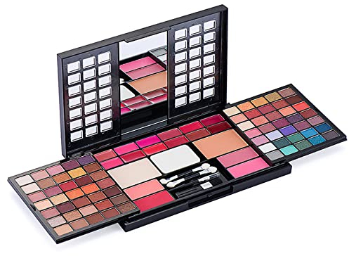 Lidschatten Palette Nudetöne Eyeshadow Make Up Kosmetik kompakte Palette, Professional Makeup Shadow Palette, Schminkkassette mit Lipgloss, Lidschatten, Blush für Profi-und Tägliche