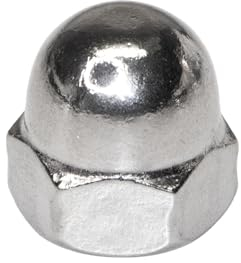 PRIOstahl Hutmuttern Sechskantmuttern Kappenmutter hohe Form x 100 Stück Größe: M12 DIN1587 als Abdeckkappen Abdeckschutz für Schrauben Gewindestangen & Gewindebolzen Rostfrei aus Edelstahl V2A