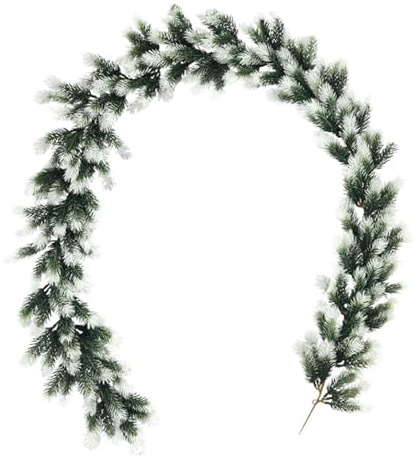 Odot Weihnachtsdeko Künstliche Zedernzweig Tannengirlande (Keine Verzierungen) 190cm Weihnachtsgirlande Girlande Weihnachten, Weihnachten Rattan Kamin Treppe Balkon Dekoration Innen Outdoor (A)