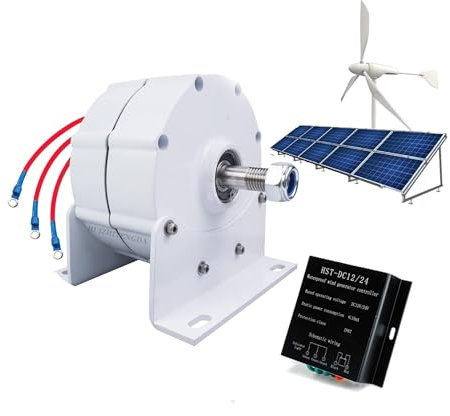 HUIZHITENGDA 12V-220V 3 Phase Permanent Lichtmaschine, Dauermotor Generator DIY AC-Lichtmaschine Permanentmagnetmotor (500-5000W),48v