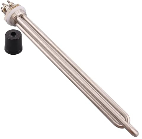 220V SUS304 Elemento Riscaldante Acqua di Caldaia Riscaldatore Elettrico Ad Immersione 32mm Resistenza Alla Birra 1.5/2.5/3.5/4.5/5.5kw (Color : Heater only, Size : 1.5KW L200mm)