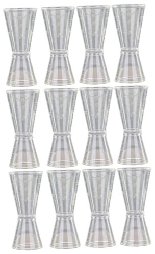 MAGICLULU 12pcs Double-Head Measuring Cup for Cocktail Bar Bartender Scale Cup Professional Bar Tool Measuring Device