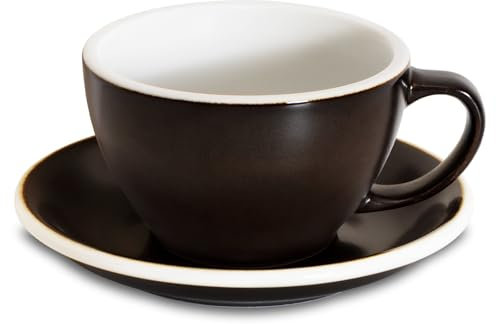Loveramics Tazza da caffè in ceramica, 283,5 g, per cappuccino, tè, espresso, in gres con pareti spesse, set di tazze da cappuccino per caffè e barista, colori Potters (polvere di canna, 300 ml)