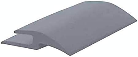 Roppe Vinyl Tile Carpet Joiner Profile #177, Dark Gray, 1/4 H X 12' L X 1-13/16 W