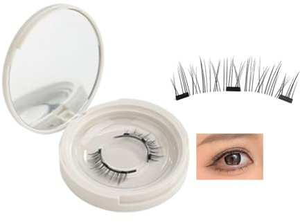 Enjuvie Magnetic Eyelashes, Enjuvie Magnetic Lash Kit, Enjuvie Magnetic Lashes, Enjuvie Magnetic Eyelashes Natural Look with Applicator, Reusable Self-Adhesive Eyelashes (USB04)