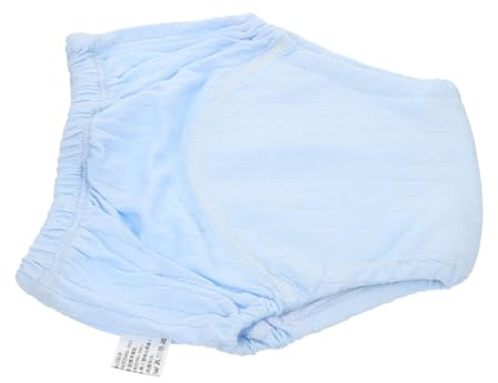 Töpfchentrainingshose für Neugeborene, Blaue Babywindelhose | 1 Stück, aus 100% Baumwolle, Waschbar und Wiederverwendbar, Hautfreundlich, Bequeme Passform