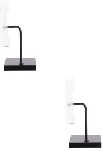 AOKWAWALIY 2 Stk Uhrenständer uhrenhalter uhr halter Schmuckständer Uhr-Organizer-Ständer reloj inteligente para hombres Anzeige stehen für Uhr Ausstellungsständer für Armbänder Metall Black