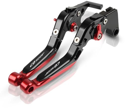 Hzlailai para CB500F 2013-2021 2018 2019 CNC motocicleta palanca de embrague palanca de freno set mango plegable ajustable rojo
