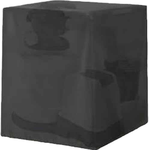 Licsaliwe Couvercle de Pompe à Bain à remous, Couvercle de Pompe Chauffage Spa, abri la Piscine poussière, Tissu Oxford Isolation Chaude Noire pour Baignoire, Piscine, extérieur / 84 * 61 * 86cm