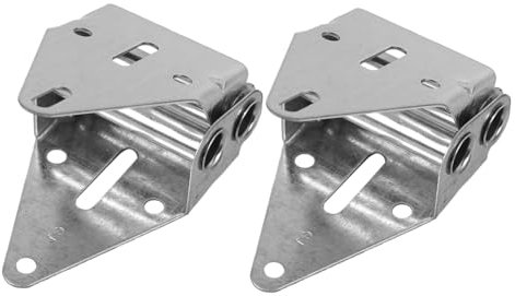 HOMOCONO Charnières Robustes, Lot de 2 Pièces en Fer Argenté pour Portes de Garage, Remplacement Lourd pour Usage Commercial et Résidentiel