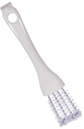 Ergonomic Professional Cage Maintenance Tool Double Side Scrubbing Head Tight Corner Stubborn Residue Remover Stainless Steel Grill Grate Cleaner