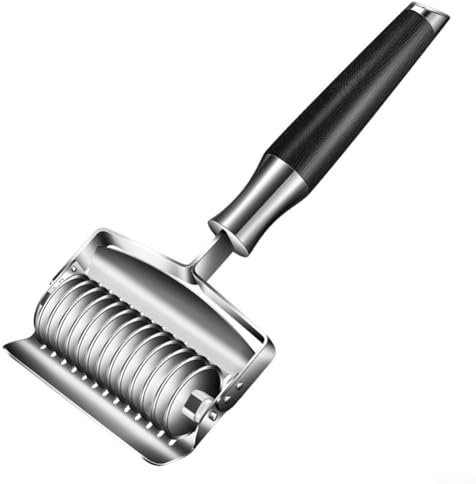 babominimer Taglierina manuale in acciaio inox per tagliare pasta e aglio, lama 13/19, per pasta uniforme o strisce di verdure, utensile da cucina multifunzione duraturo per (A)