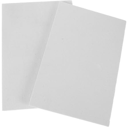 Pannello Fibra Ceramica Bianco 2 Pezzi, Isolamento per Stufa e Forno | Pannelli Ignifughi, Rapido Montaggio, Assorbimento Acustico, Risparmio Energia, Resistente al Calore