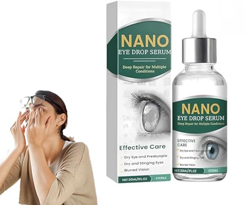 Ögondroppar serum, droppar för vision återhämtning, vätska, för ögonvård, mjuk och effektiv